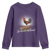 Lo Siento Wilson Funny Chicken Floating Meme Youth Sweatshirt Dramatic Rooster Parody Spanish Apology