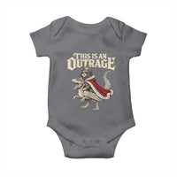 This Is an Outrage Royal Cat Baby Onesie Funny Princess Cat Riding Dragon Fantasy