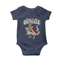 This Is an Outrage Royal Cat Baby Onesie Funny Princess Cat Riding Dragon Fantasy