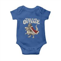 This Is an Outrage Royal Cat Baby Onesie Funny Princess Cat Riding Dragon Fantasy