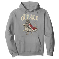 This Is an Outrage Royal Cat Hoodie Funny Princess Cat Riding Dragon Fantasy TS02