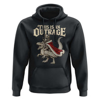 This Is an Outrage Royal Cat Hoodie Funny Princess Cat Riding Dragon Fantasy