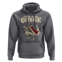 This Is an Outrage Royal Cat Hoodie Funny Princess Cat Riding Dragon Fantasy