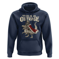 This Is an Outrage Royal Cat Hoodie Funny Princess Cat Riding Dragon Fantasy