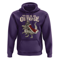 This Is an Outrage Royal Cat Hoodie Funny Princess Cat Riding Dragon Fantasy
