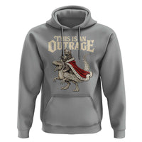 This Is an Outrage Royal Cat Hoodie Funny Princess Cat Riding Dragon Fantasy