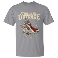 This Is an Outrage Royal Cat T Shirt Funny Princess Cat Riding Dragon Fantasy