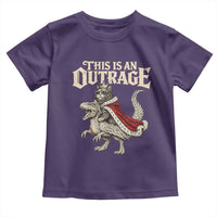 This Is an Outrage Royal Cat Toddler T Shirt Funny Princess Cat Riding Dragon Fantasy