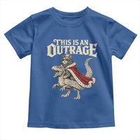 This Is an Outrage Royal Cat Toddler T Shirt Funny Princess Cat Riding Dragon Fantasy