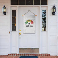 Funny Low Cortisol Stress Meter Garden Flag Low Medium High Anxiety Humor