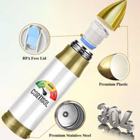 Funny Low Cortisol Stress Meter Bullet Tumbler Low Medium High Anxiety Humor