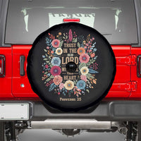 Trust in the Lord Proverbs 3:5 Floral Christian Spare Tire Cover Inspirational Bible Verse