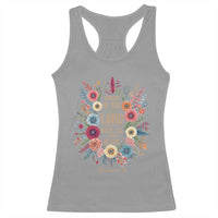 Trust in the Lord Proverbs 3:5 Floral Christian Racerback Tank Top Inspirational Bible Verse