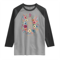 Trust in the Lord Proverbs 3:5 Floral Christian Raglan Shirt Inspirational Bible Verse