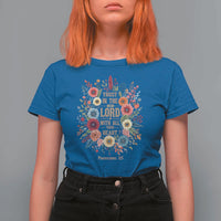 Trust in the Lord Proverbs 3:5 Floral Christian T Shirt For Women Inspirational Bible Verse