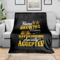 Funny Craft Crew Beer Homebrewers Throw Blanket Home Brewing Makes Day Drinking Socially Accepted Brewery Fans