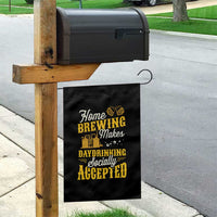 Funny Craft Crew Beer Homebrewers Garden Flag Home Brewing Makes Day Drinking Socially Accepted Brewery Fans