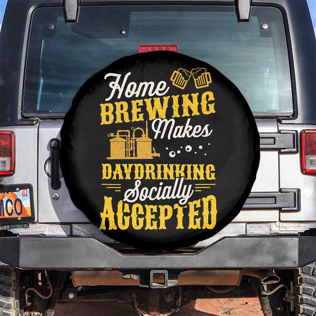 Funny Craft Crew Beer Homebrewers Spare Tire Cover Home Brewing Makes Day Drinking Socially Accepted Brewery Fans