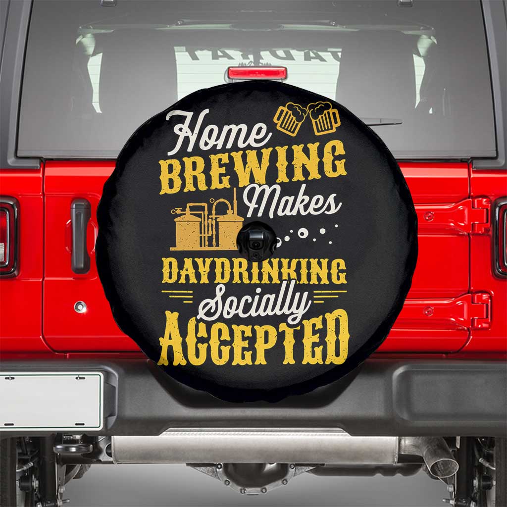 Funny Craft Crew Beer Homebrewers Spare Tire Cover Home Brewing Makes Day Drinking Socially Accepted Brewery Fans