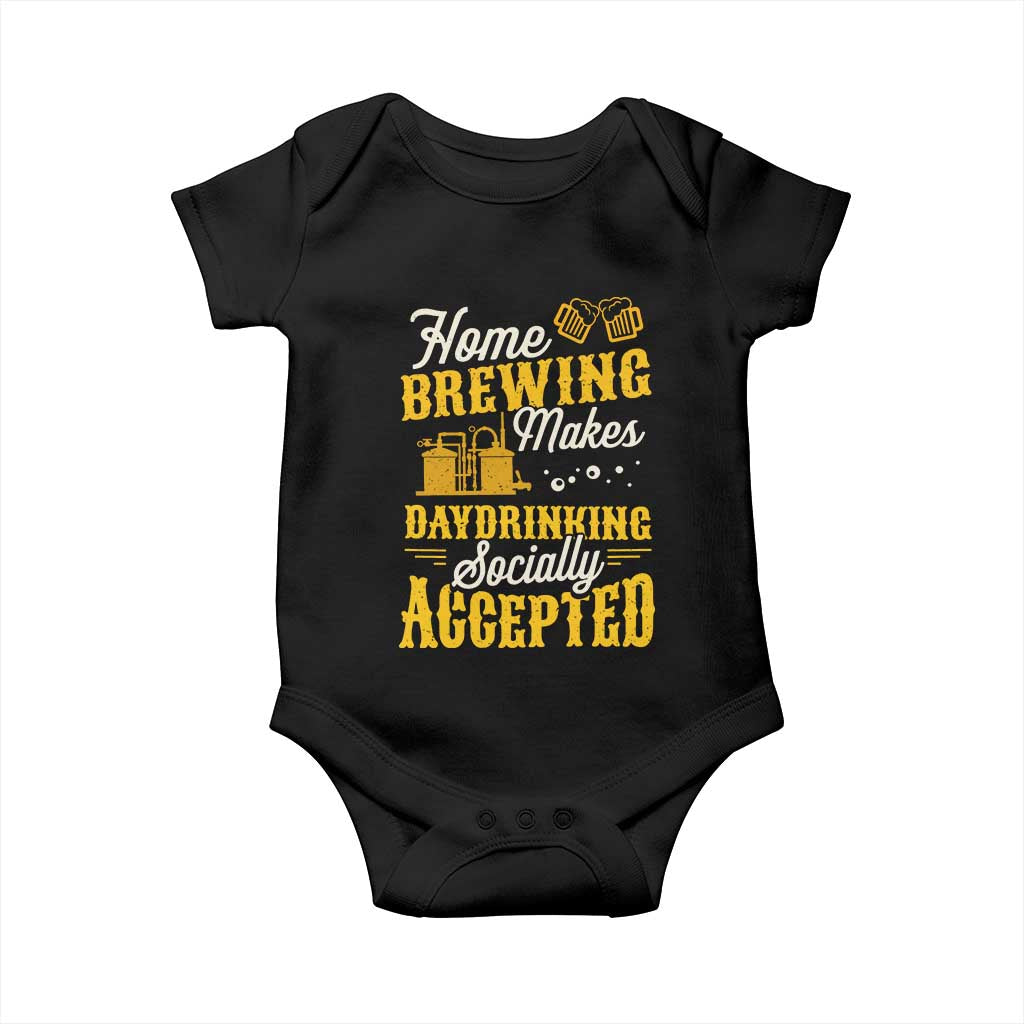 Funny Craft Crew Beer Homebrewers Baby Onesie Home Brewing Makes Day Drinking Socially Accepted Brewery Fans