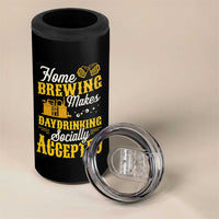 Funny Craft Crew Beer Homebrewers 4 in 1 Can Cooler Tumbler Home Brewing Makes Day Drinking Socially Accepted Brewery Fans