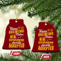 Funny Craft Crew Beer Homebrewers Ceramic Ornament Home Brewing Makes Day Drinking Socially Accepted Brewery Fans