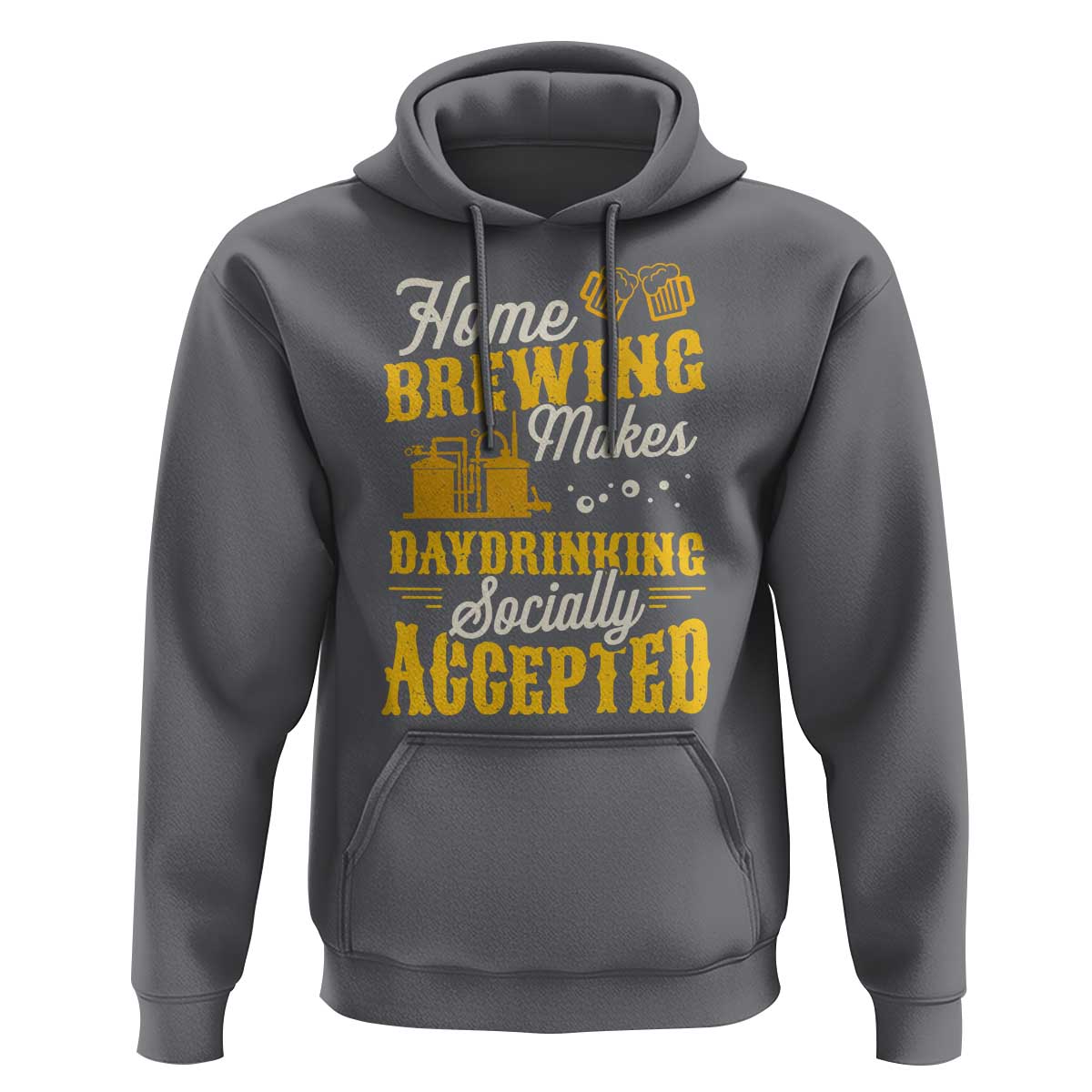 Funny Craft Crew Beer Homebrewers Hoodie Home Brewing Makes Day Drinking Socially Accepted Brewery Fans