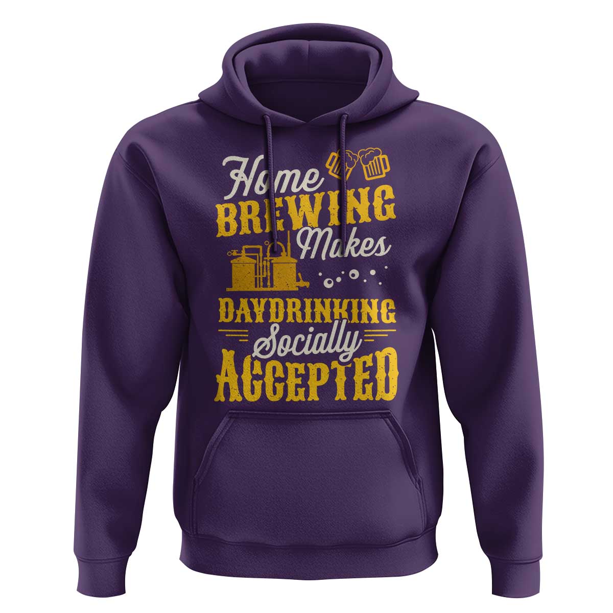 Funny Craft Crew Beer Homebrewers Hoodie Home Brewing Makes Day Drinking Socially Accepted Brewery Fans