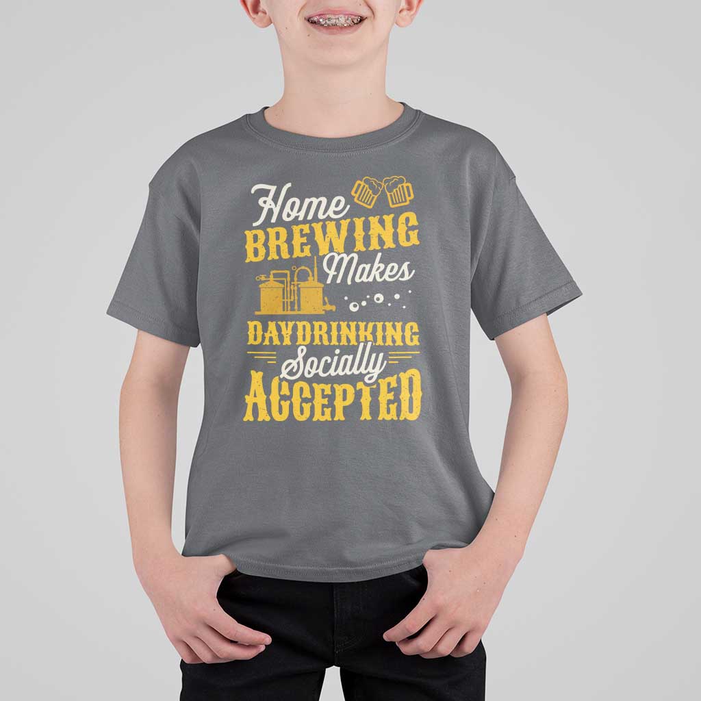Funny Craft Crew Beer Homebrewers T Shirt For Kid Home Brewing Makes Day Drinking Socially Accepted Brewery Fans