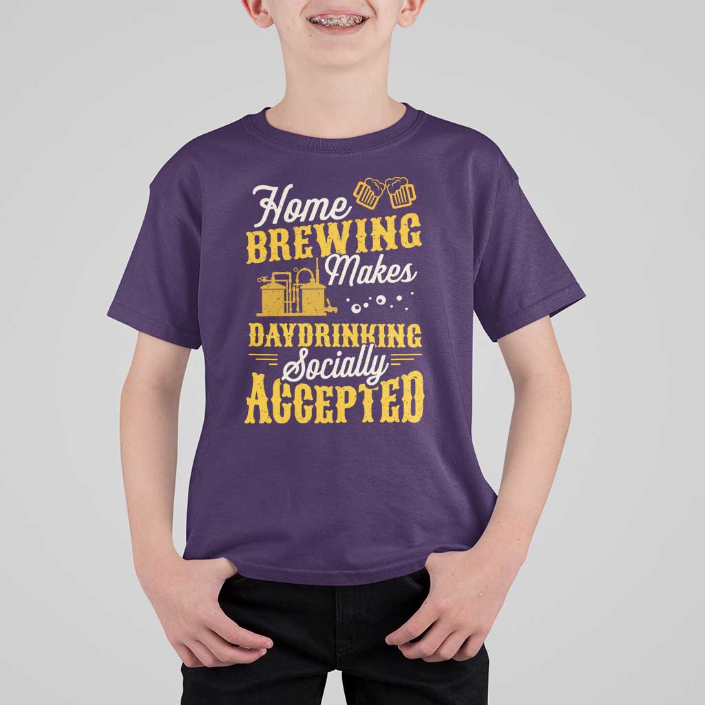 Funny Craft Crew Beer Homebrewers T Shirt For Kid Home Brewing Makes Day Drinking Socially Accepted Brewery Fans
