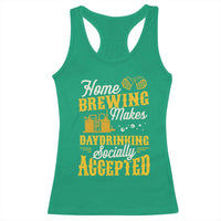 Funny Craft Crew Beer Homebrewers Racerback Tank Top Home Brewing Makes Day Drinking Socially Accepted Brewery Fans
