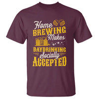 Funny Craft Crew Beer Homebrewers T Shirt Home Brewing Makes Day Drinking Socially Accepted Brewery Fans