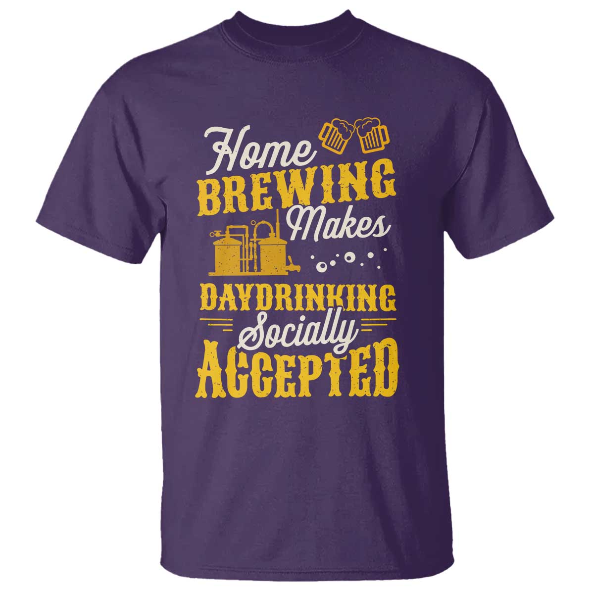 Funny Craft Crew Beer Homebrewers T Shirt Home Brewing Makes Day Drinking Socially Accepted Brewery Fans