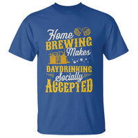 Funny Craft Crew Beer Homebrewers T Shirt Home Brewing Makes Day Drinking Socially Accepted Brewery Fans