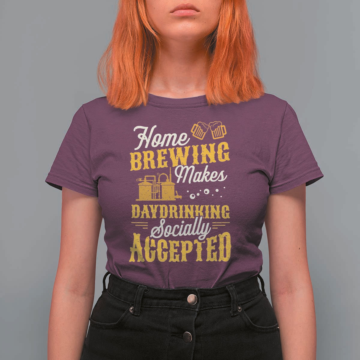 Funny Craft Crew Beer Homebrewers T Shirt For Women Home Brewing Makes Day Drinking Socially Accepted Brewery Fans