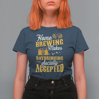 Funny Craft Crew Beer Homebrewers T Shirt For Women Home Brewing Makes Day Drinking Socially Accepted Brewery Fans
