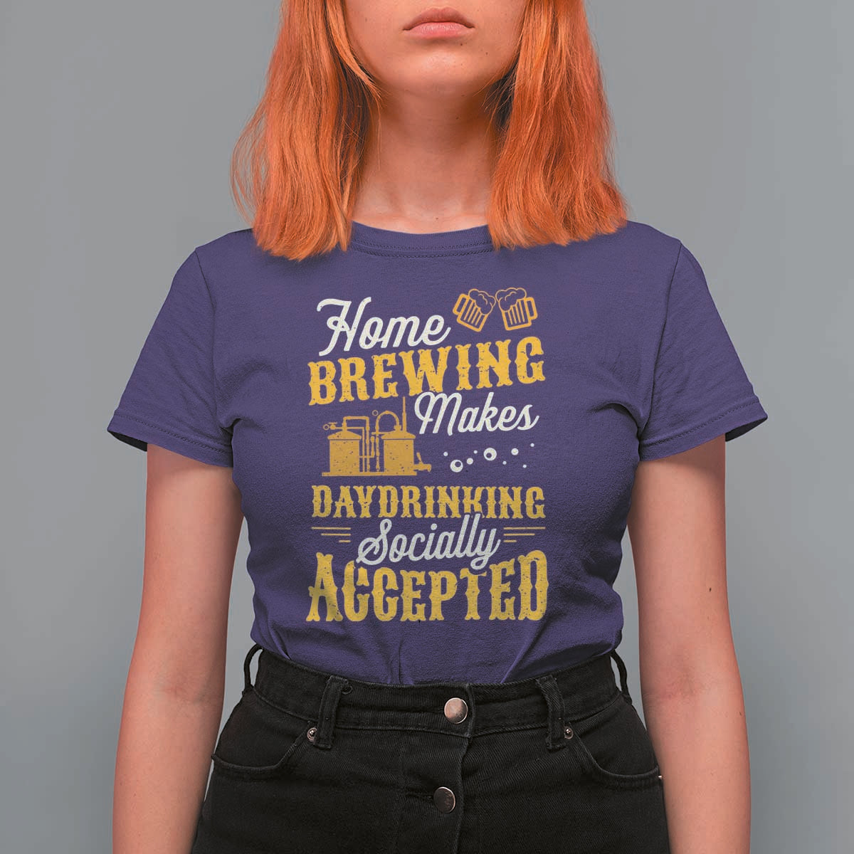 Funny Craft Crew Beer Homebrewers T Shirt For Women Home Brewing Makes Day Drinking Socially Accepted Brewery Fans