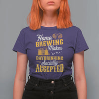 Funny Craft Crew Beer Homebrewers T Shirt For Women Home Brewing Makes Day Drinking Socially Accepted Brewery Fans