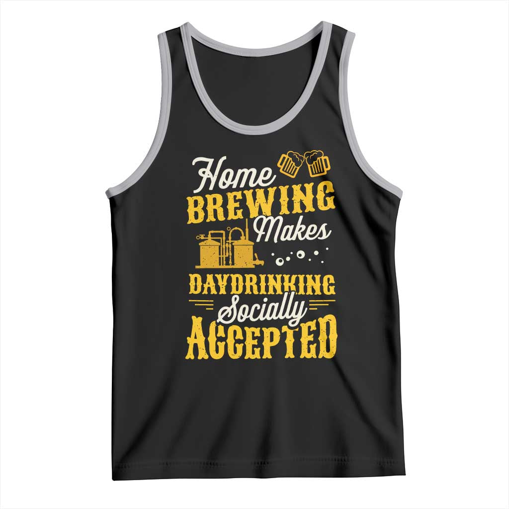Funny Craft Crew Beer Homebrewers Tank Top Home Brewing Makes Day Drinking Socially Accepted Brewery Fans