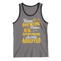 Funny Craft Crew Beer Homebrewers Tank Top Home Brewing Makes Day Drinking Socially Accepted Brewery Fans