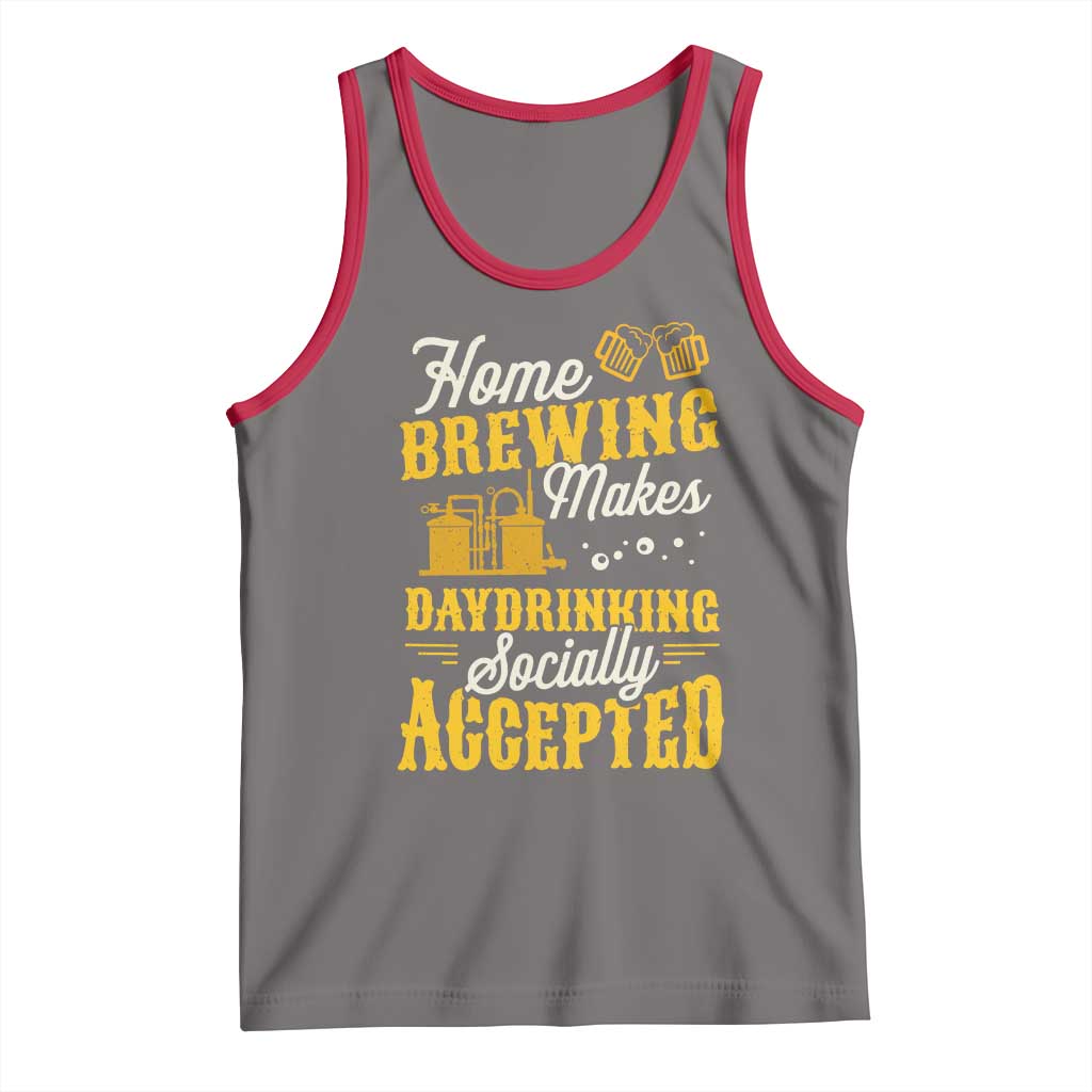Funny Craft Crew Beer Homebrewers Tank Top Home Brewing Makes Day Drinking Socially Accepted Brewery Fans