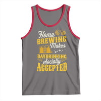 Funny Craft Crew Beer Homebrewers Tank Top Home Brewing Makes Day Drinking Socially Accepted Brewery Fans