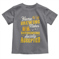 Funny Craft Crew Beer Homebrewers Toddler T Shirt Home Brewing Makes Day Drinking Socially Accepted Brewery Fans