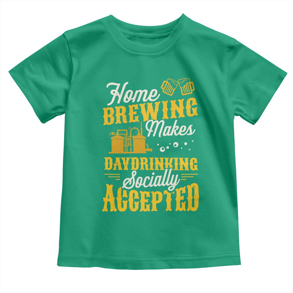Funny Craft Crew Beer Homebrewers Toddler T Shirt Home Brewing Makes Day Drinking Socially Accepted Brewery Fans