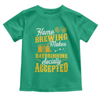 Funny Craft Crew Beer Homebrewers Toddler T Shirt Home Brewing Makes Day Drinking Socially Accepted Brewery Fans