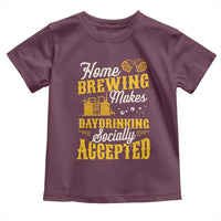 Funny Craft Crew Beer Homebrewers Toddler T Shirt Home Brewing Makes Day Drinking Socially Accepted Brewery Fans