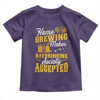 Funny Craft Crew Beer Homebrewers Toddler T Shirt Home Brewing Makes Day Drinking Socially Accepted Brewery Fans