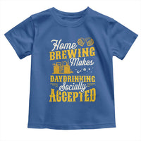Funny Craft Crew Beer Homebrewers Toddler T Shirt Home Brewing Makes Day Drinking Socially Accepted Brewery Fans