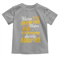Funny Craft Crew Beer Homebrewers Toddler T Shirt Home Brewing Makes Day Drinking Socially Accepted Brewery Fans