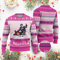 USA Eagle Vs Canada Loon Rivalry Graphic Ugly Christmas Sweater Funny Sports Fan Ice Hockey Game Day Supporter